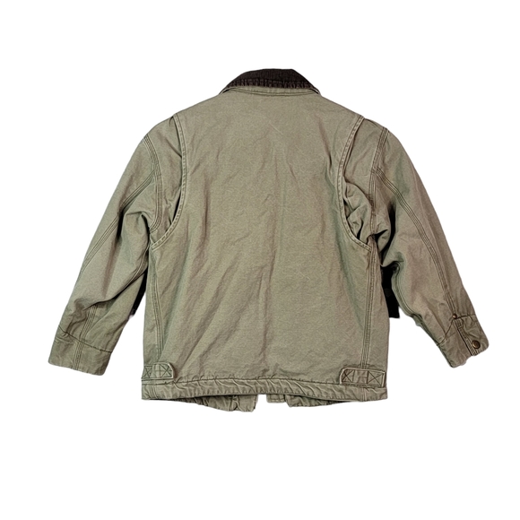 Gap Vintage Y2K Workwear Corduroy Collar Button Zip Up Coat Jacket S - Picture 10 of 15